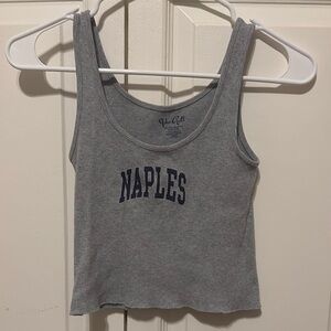 Gray Tank Top by Brandy Melville